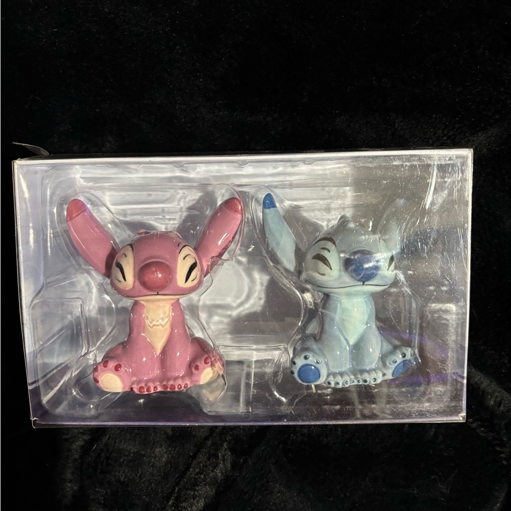 Stitch and angel salt and pepper shakers
